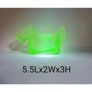 RARE! Vintage L.E Smith Uranium Scottie Dog Creamer Cereal Promo